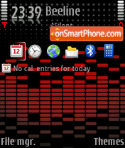 Xpressmusic Red tema screenshot
