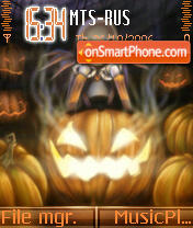 Pumpkin King theme screenshot