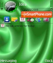 Capture d'écran Green Silk thème