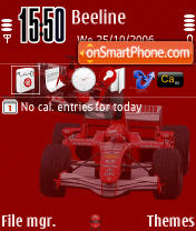 Скриншот темы Grazie Michael Schumacher