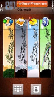 Seasons Abstrac tema screenshot