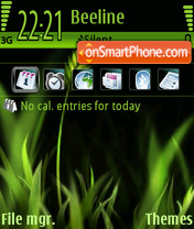 Greenblack tema screenshot