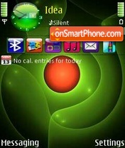 Green Swirl tema screenshot