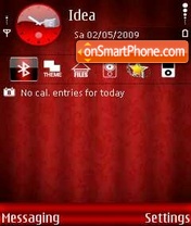 Red Abstract Lines tema screenshot