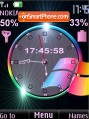 Скриншот темы SWF windows clock $ ind anim