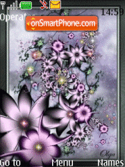Abstract Flower Animated tema screenshot