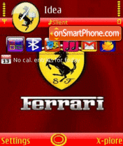 Скриншот темы Ferrari