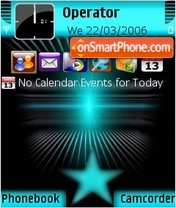 Black abstract tema screenshot