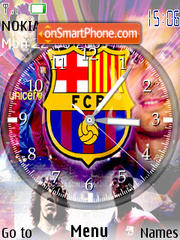 Barca Clock es el tema de pantalla