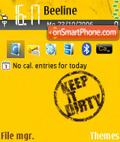 Keep It Dirty tema screenshot