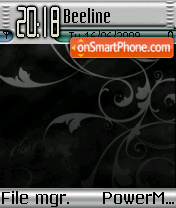 Black Abstract 01 tema screenshot