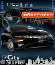 Honda civic 5D tema screenshot