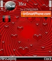 Raining Love theme screenshot
