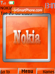 Скриншот темы Orange Nokia