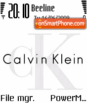 Capture d'écran Calvin Klein 01 thème