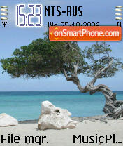 Tree Beach Version 02 tema screenshot