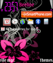 Abstract Pink tema screenshot