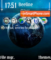 Blue World theme screenshot