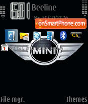 MINI Cooper Logo tema screenshot