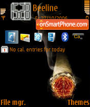 Smoking theme screenshot