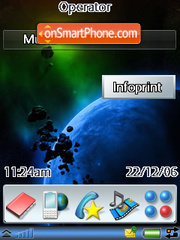 Space tema screenshot