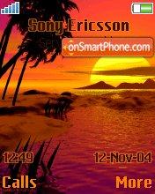 Sunset tema screenshot