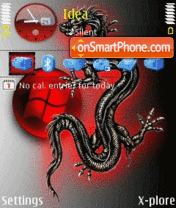 Red Dragon tema screenshot