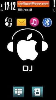 Скриншот темы Apple dj