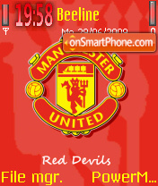 Скриншот темы Man Utd Fc