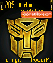 Transformers 2 01 theme screenshot