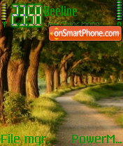 Wood Road tema screenshot