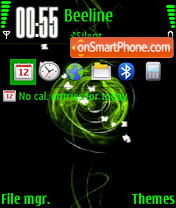 Abstract green 02 tema screenshot