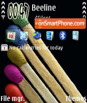 Match Sticks es el tema de pantalla