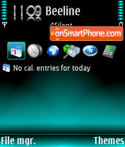 Capture d'écran Symbian Planet thème