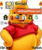Скриншот темы Winnie the pooh 08