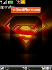 Animated Superman 01 tema screenshot
