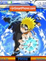 Скриншот темы Rasengan Clock