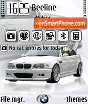 Capture d'écran BMW M3 white FP1 thème