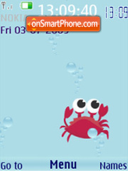 SWF mobile ocean animated theme screenshot