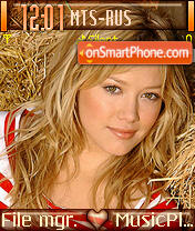 Скриншот темы Hilary Duff