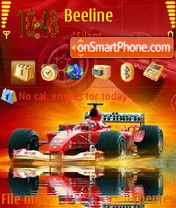 Animated F1 Nokia theme screenshot