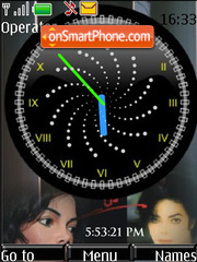 Michael Jackson LATE SWF tema screenshot