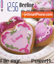 Love Cookie tema screenshot