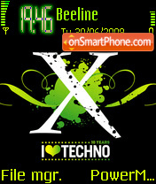 Techno 02 tema screenshot