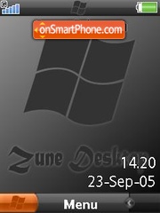 Zune DeskTop es el tema de pantalla