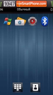 Se7en Blue tema screenshot