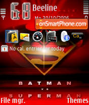 Capture d'écran Batman VS Superman Tms thème