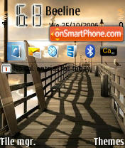 Sunset tema screenshot