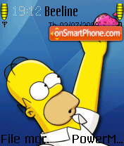 Скриншот темы Homer Simpson 09