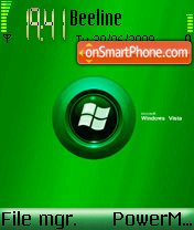 Vista Green Leaf tema screenshot